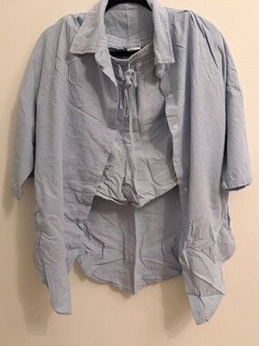 Blue suit (shorts + shirt)